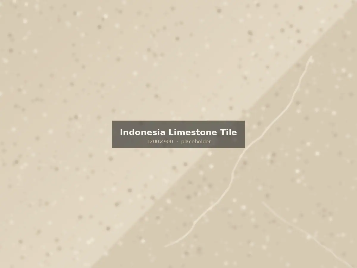 Honed Indonesian limestone tile in a warm ivory tone