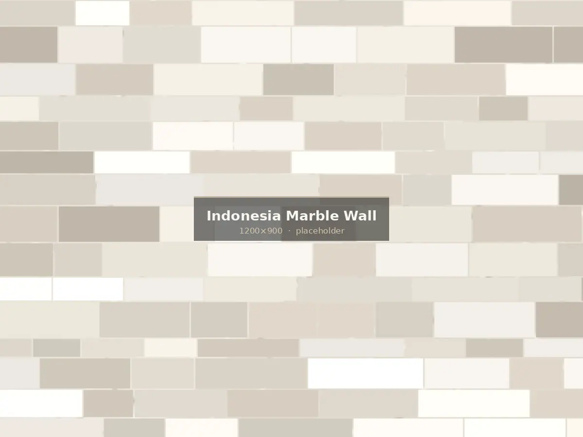 Indonesian marble wall cladding in a hotel bathroom