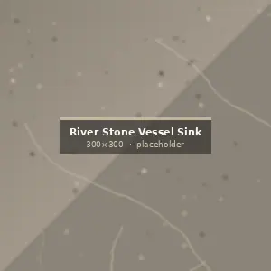 River Stone Vessel Sink surface detail showing finish and stone texture