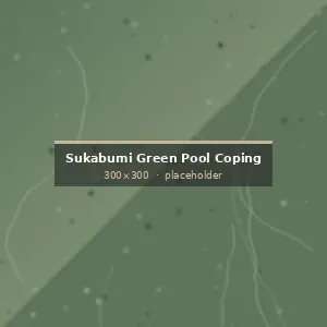 Sukabumi Green Stone Pool Coping surface detail showing finish and stone texture