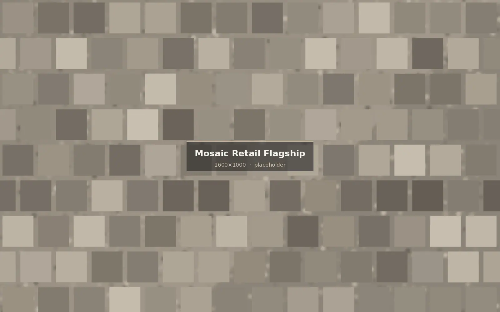 Custom stone mosaic identity wall in a London retail flagship store